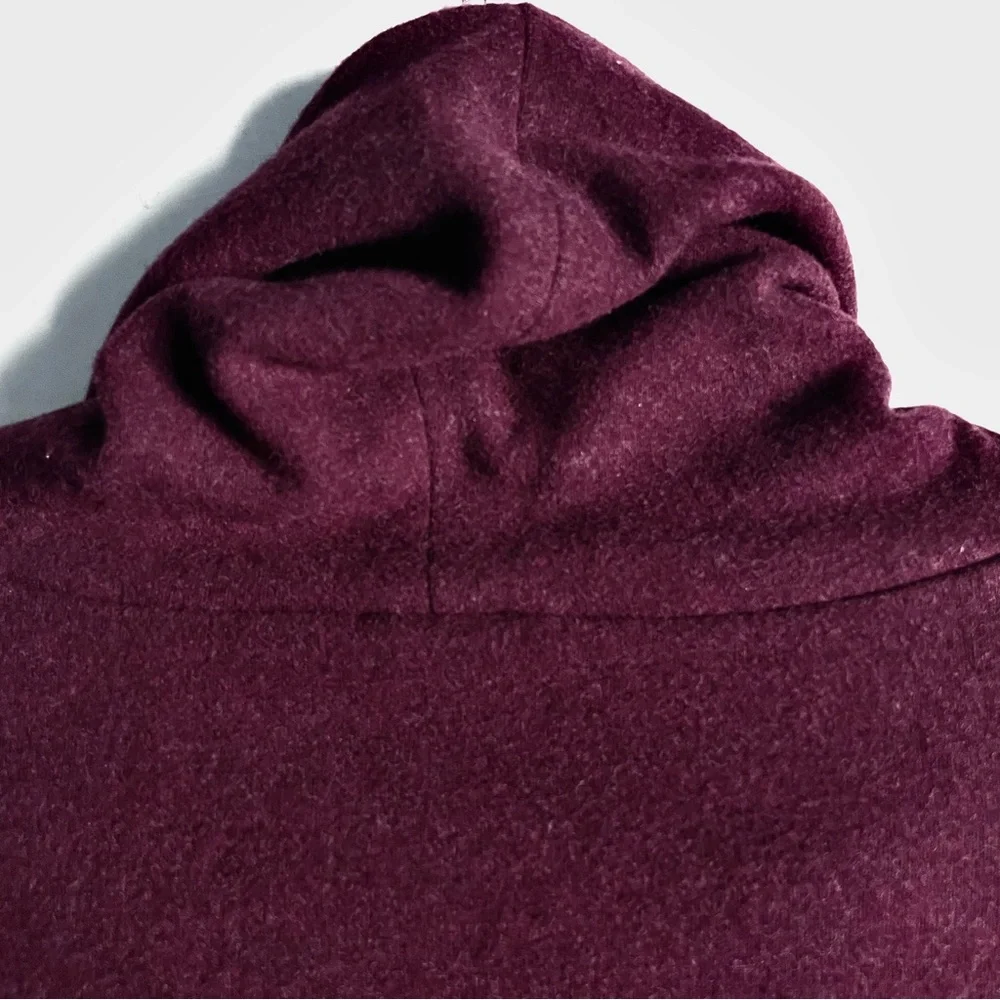 J. Crew Cowlneck Pullover in Cloudspun Yarn in Heather Burgundy Size S NWT